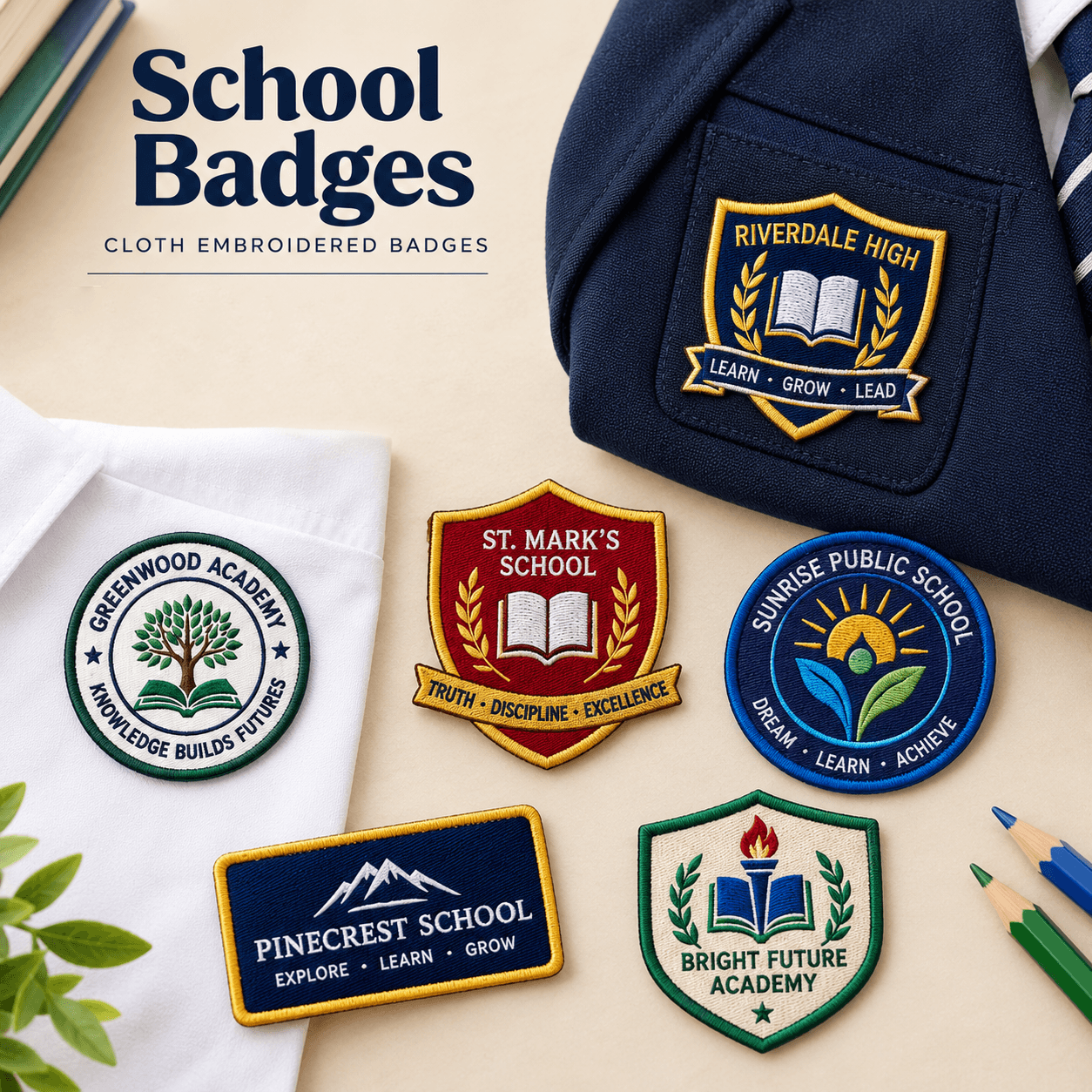school badges