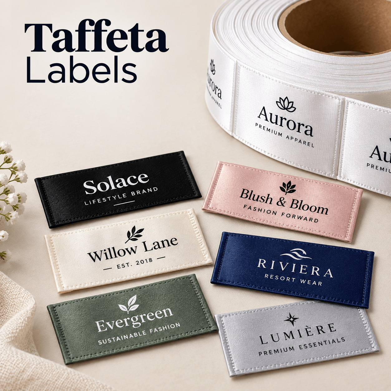 Taffeta Labels